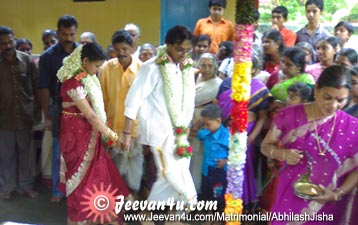 Abhilash Jisha at Sreekrishna Swami Temple